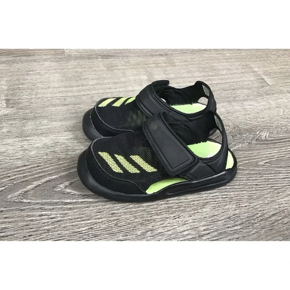 ADIDAS Baby Toddler Size 9 9K FORTASWIM FV8860 SWIM SANDALS Boys Slip On